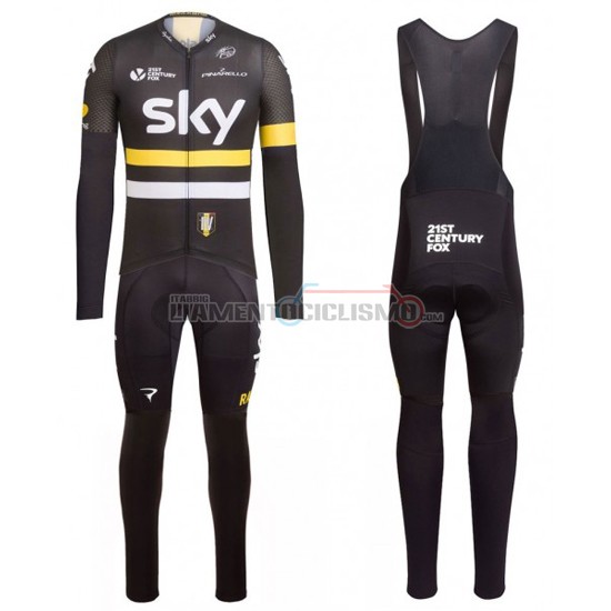 Abbigliamento Ciclismo Sky ML 2016 giallo e nero